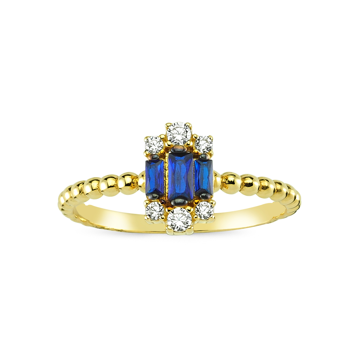 Altın Renkli Taşlı Yüzük