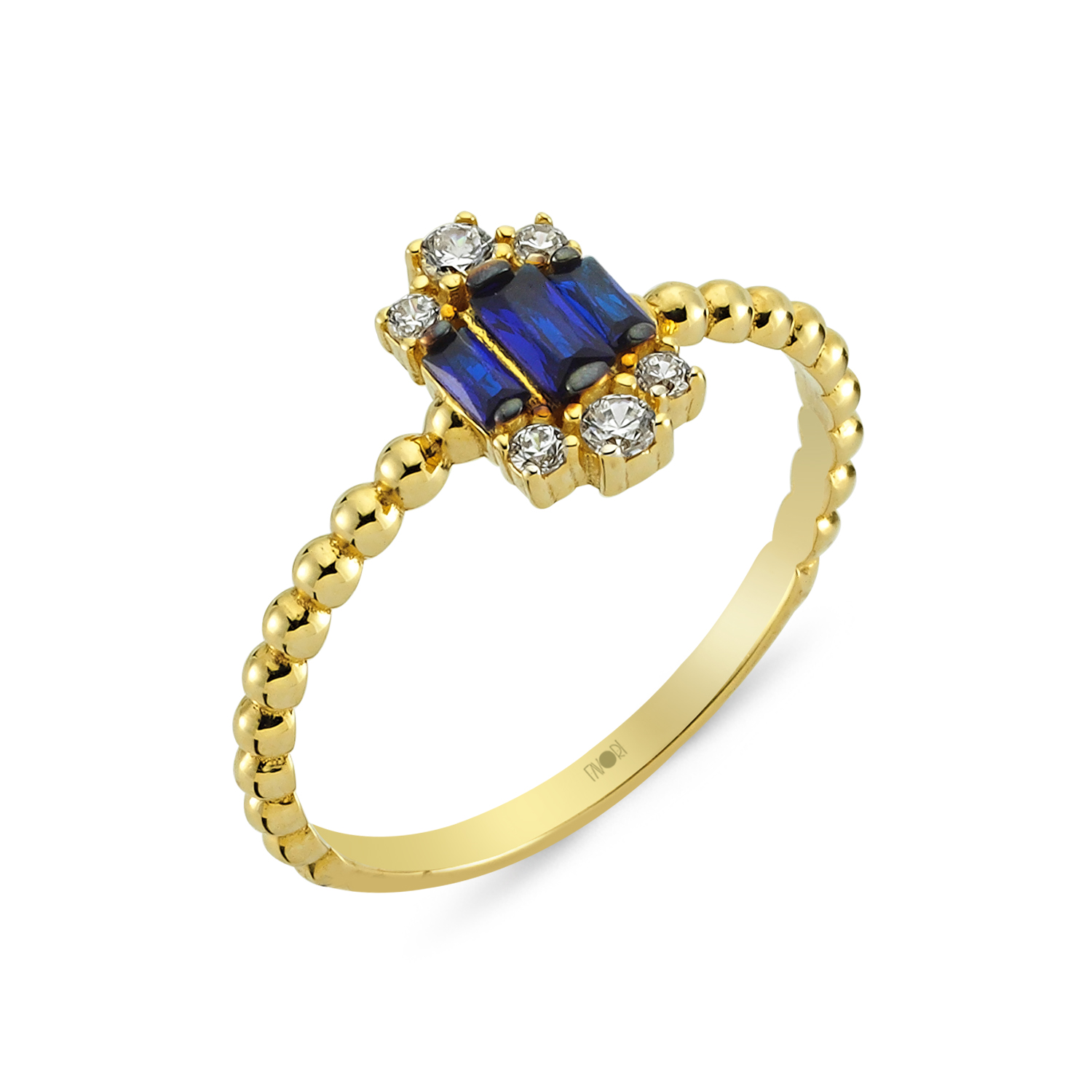 Altın Renkli Taşlı Yüzük