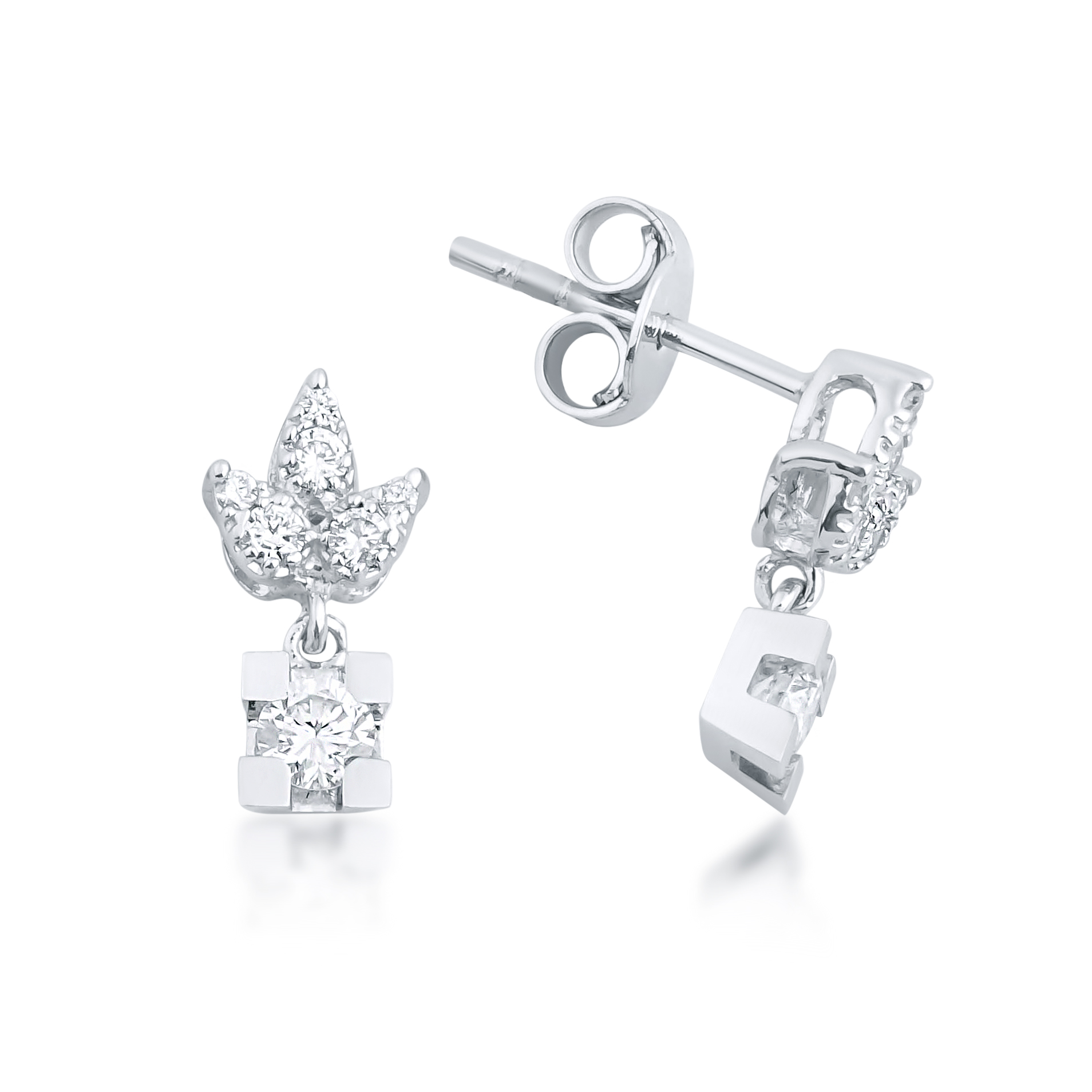 Pırlanta Tektaş Küpe