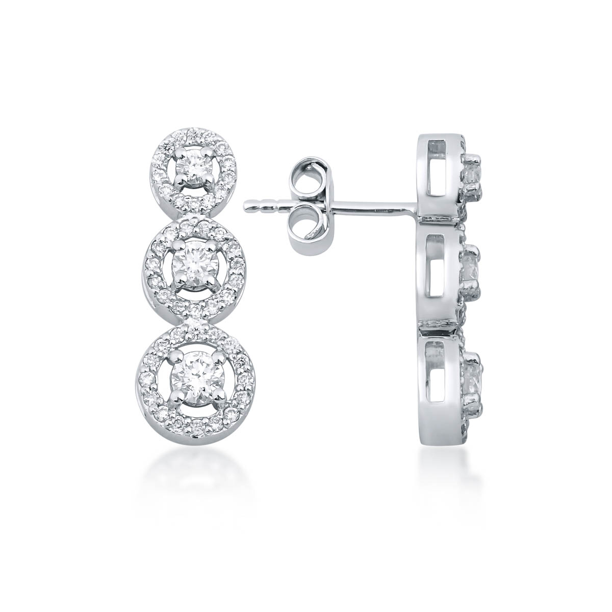 Pırlanta Taşlı Küpe