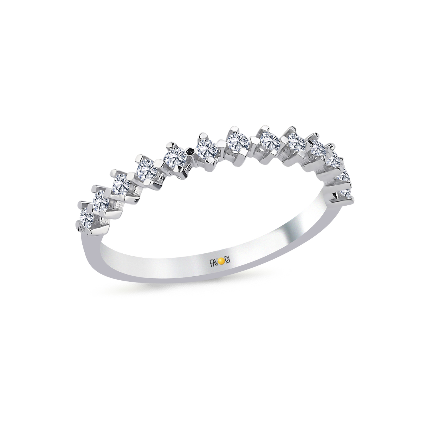 Pırlanta Yarımtur Yüzük