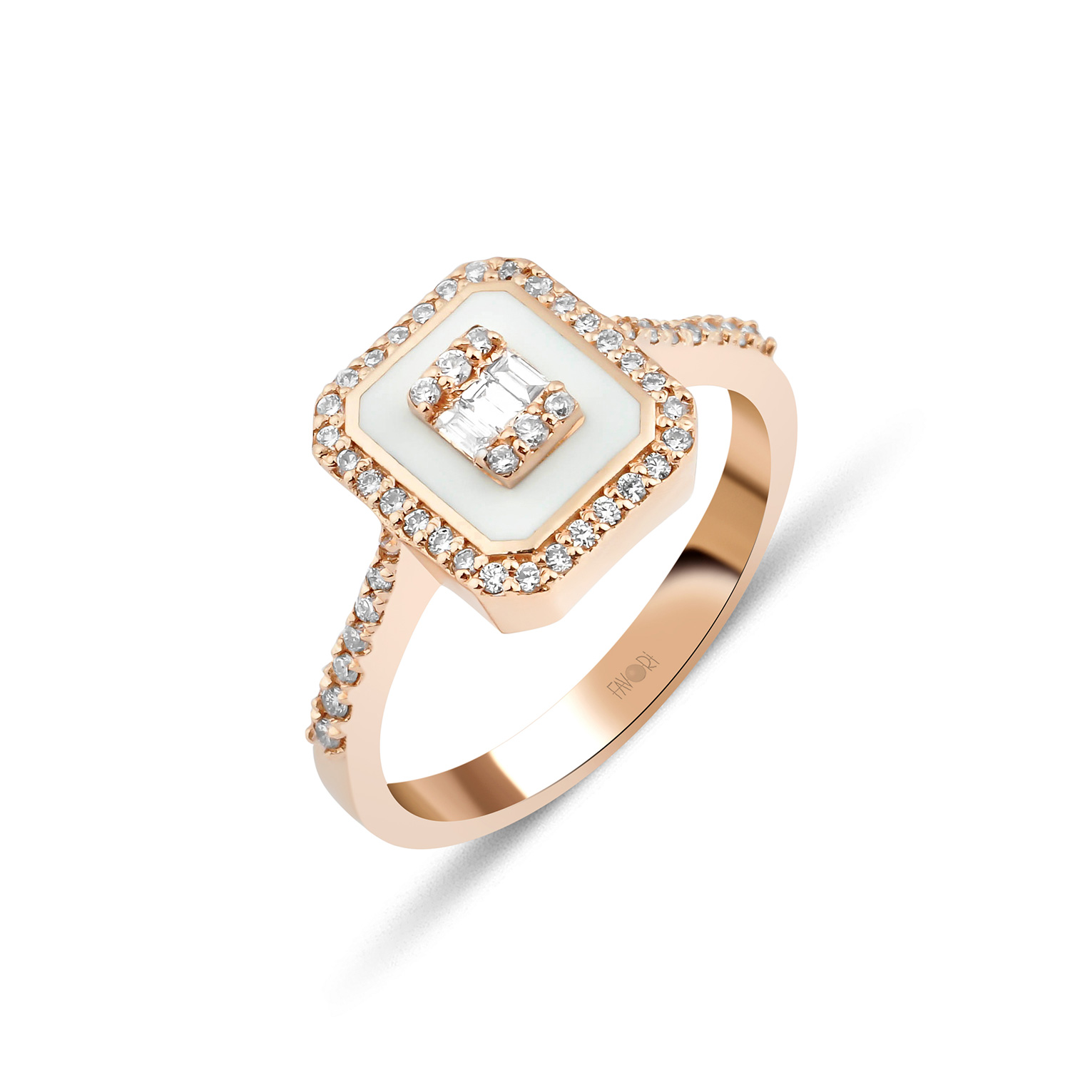 PIRLANTA BAGET YÜZÜK 0.35 CT