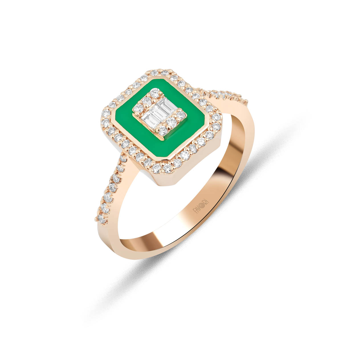 PIRLANTA BAGET YÜZÜK 0.34 CT