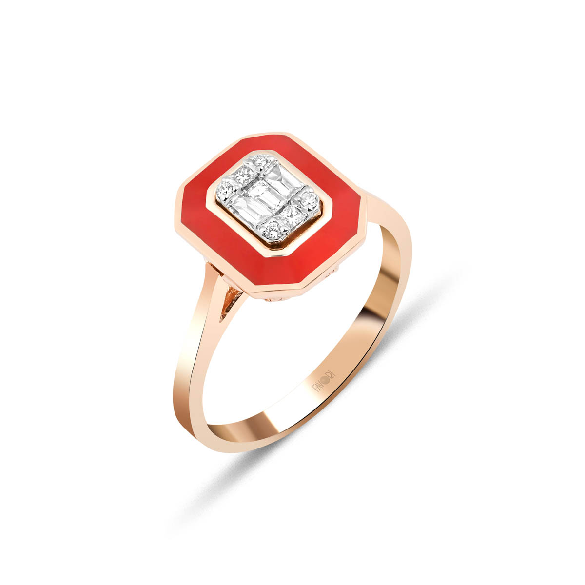 PIRLANTA BAGET YÜZÜK 0.17 CT