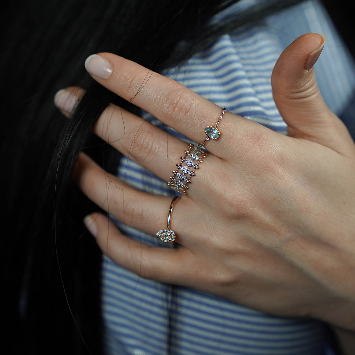 Pırlanta Baget Yüzük