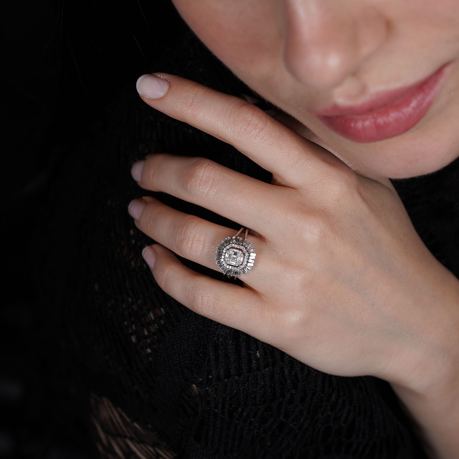 Pırlanta Baget Yüzük