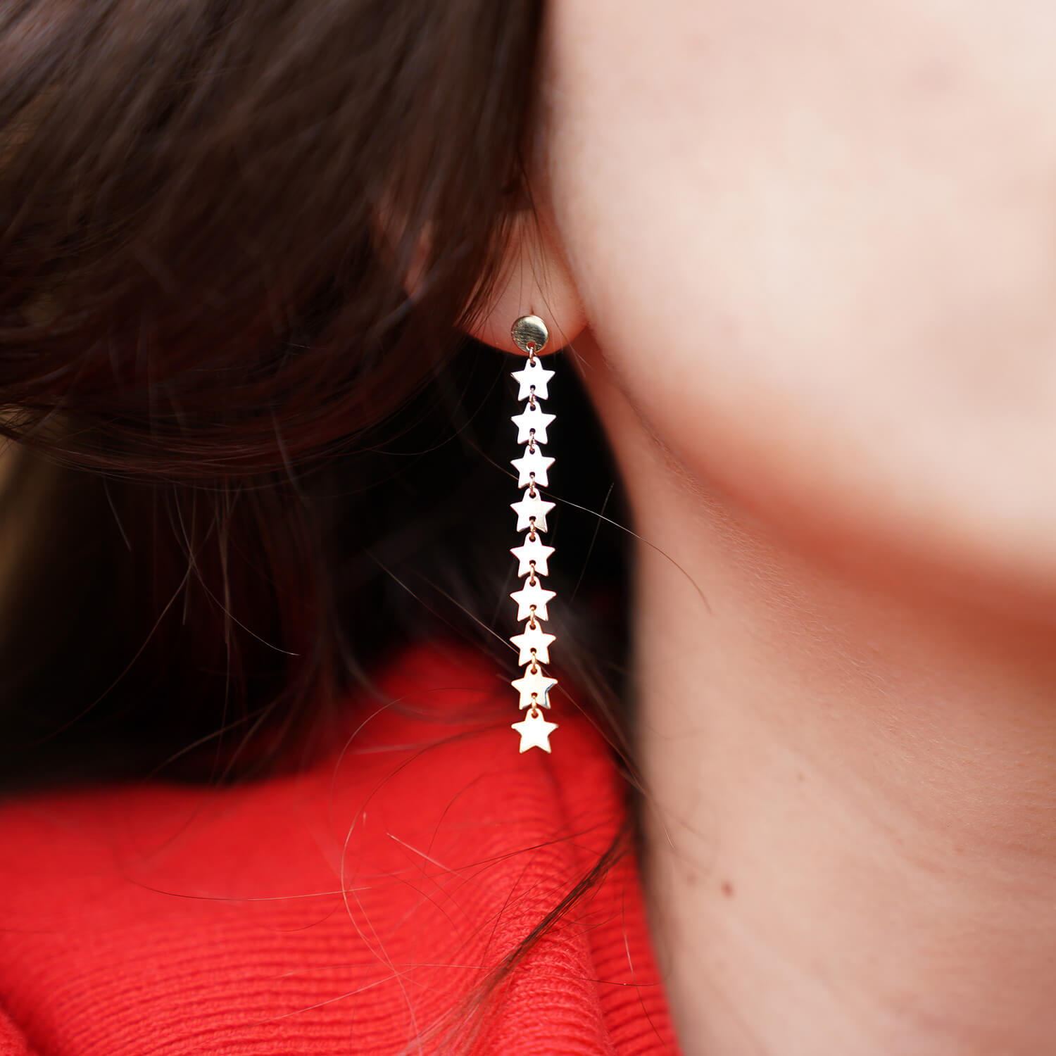 Yıldız Sallantılı Küpe