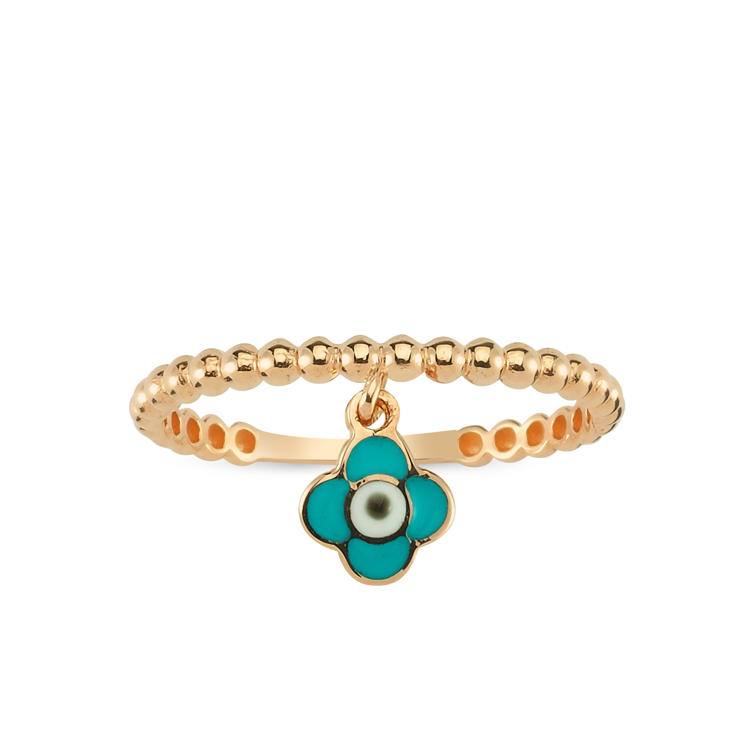 Altın Nazar Boncuklu Yüzük