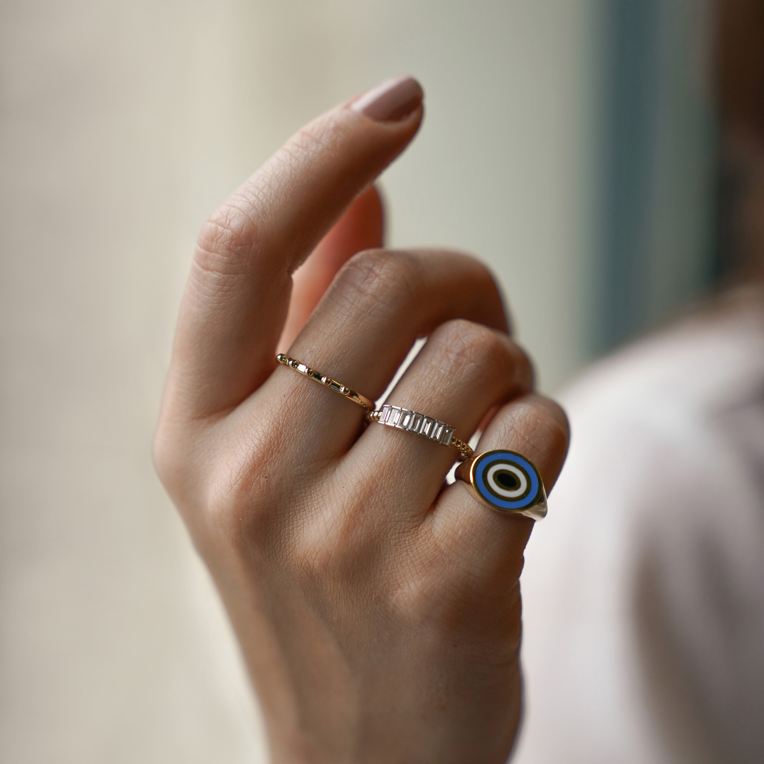 Nazar Serçe Parmak Yüzüğü