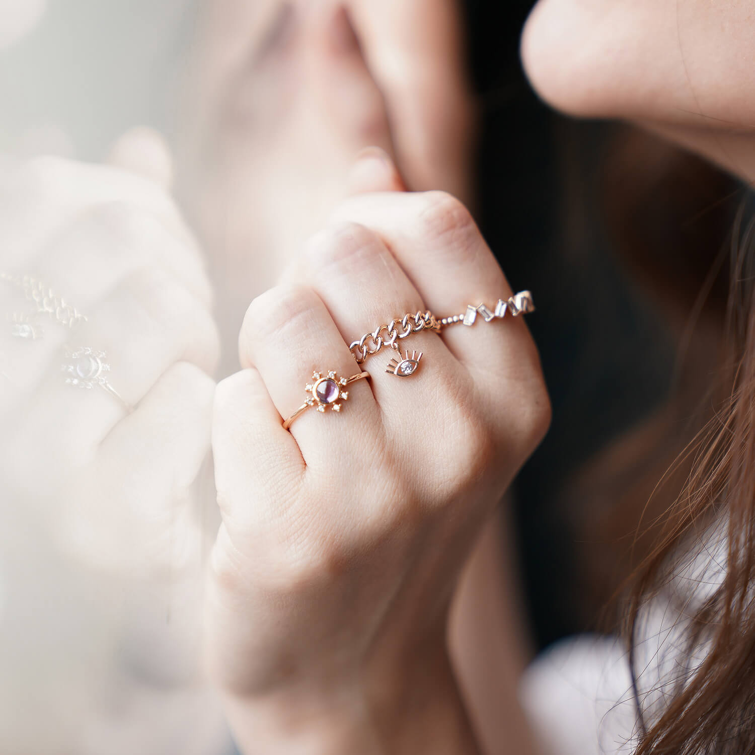 Ametist Taşlı Yüzük