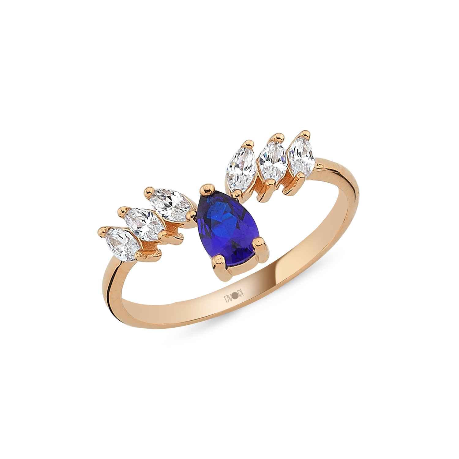 Altın Renkli Taşlı Yüzük