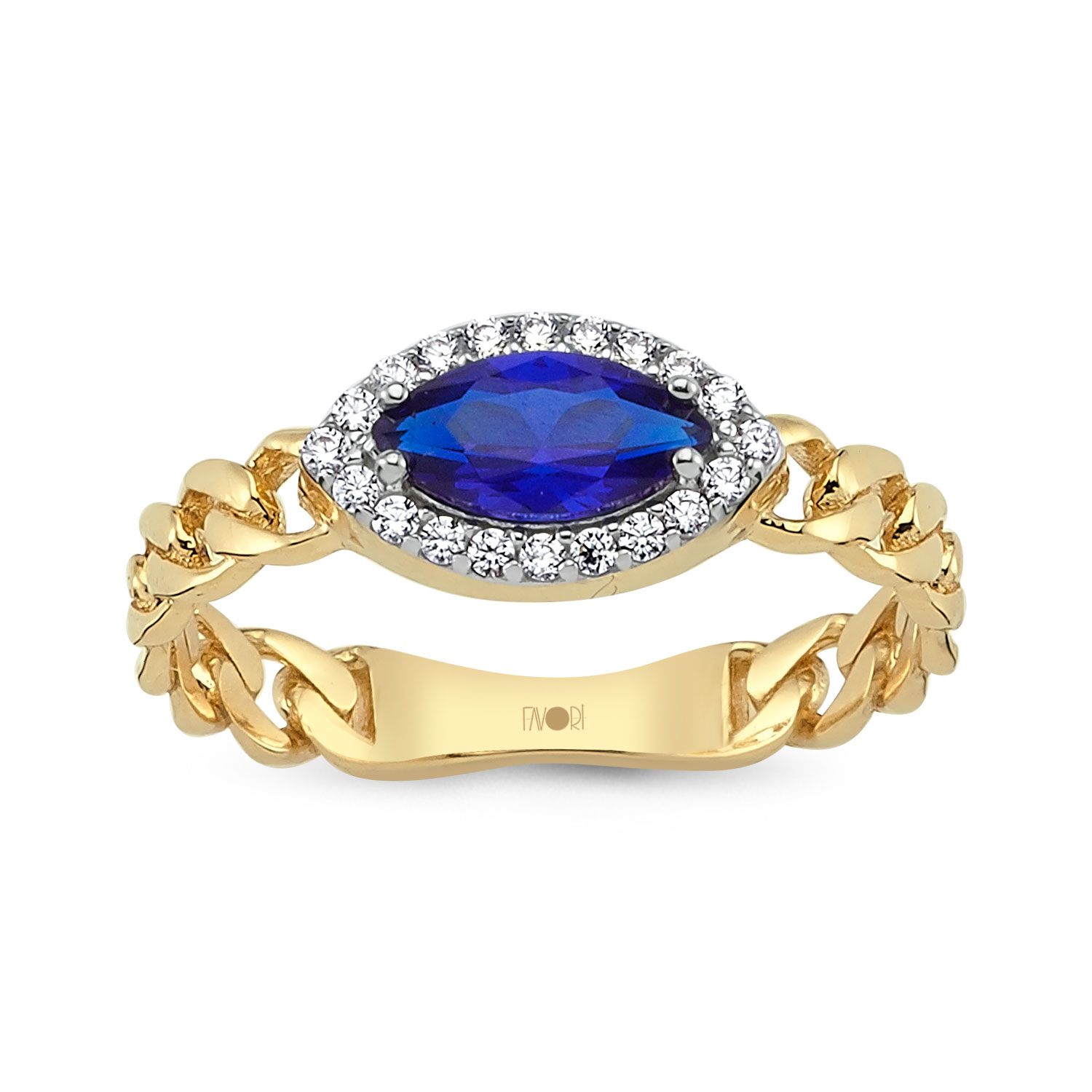 Lacıvert Taşlı Yüzük