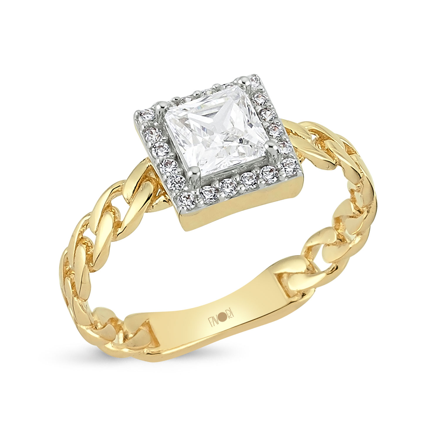 Kare Taşlı Yüzük