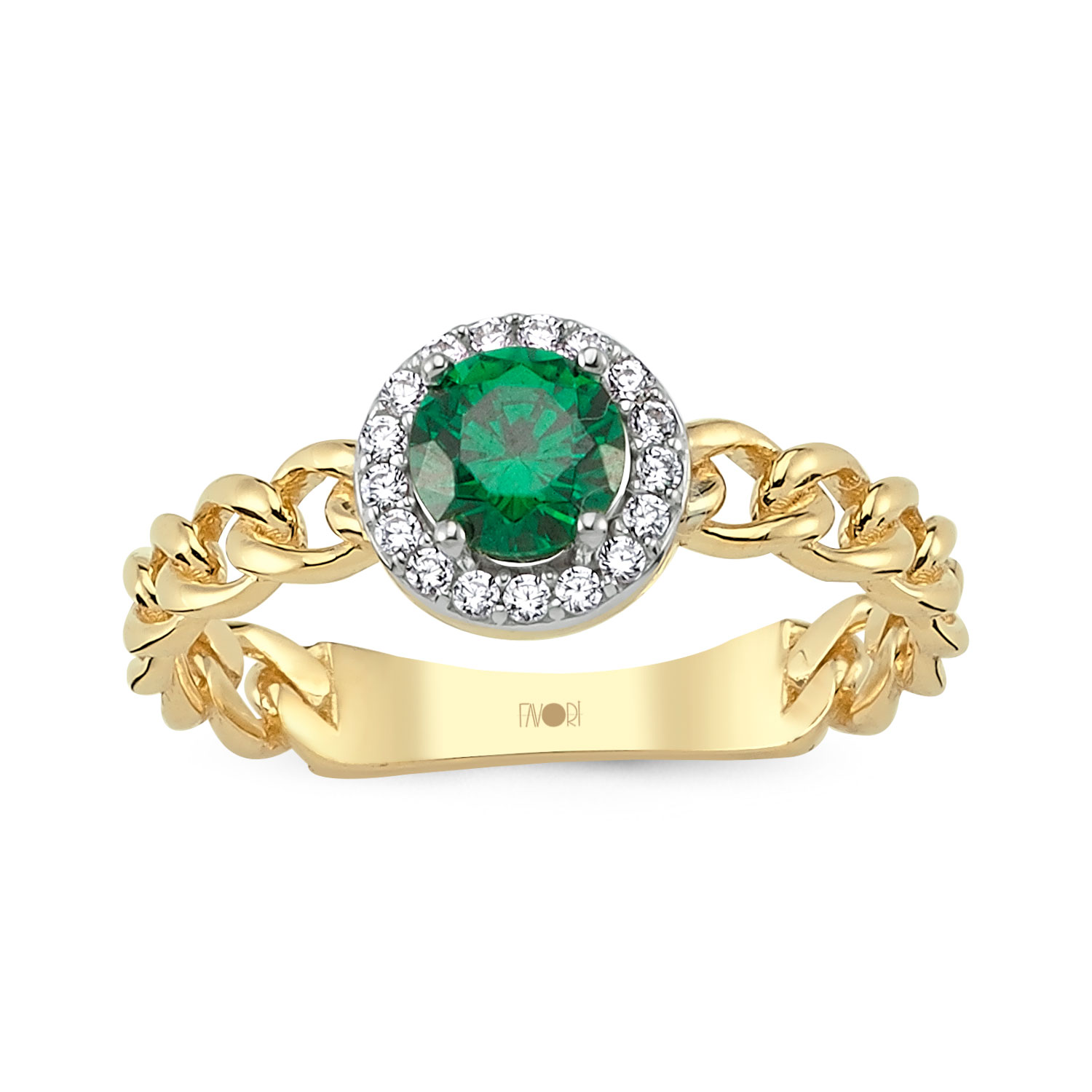 Yeşıl Taşlı Yüzük