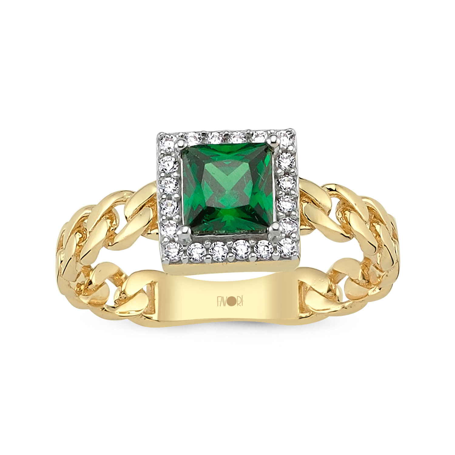 Yeşıl Taşlı Yüzük