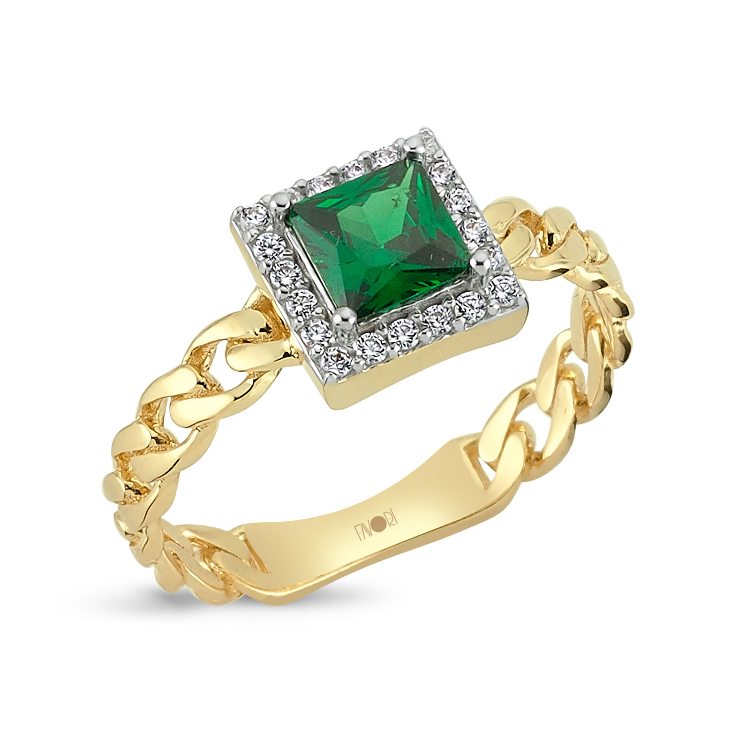 Yeşıl Taşlı Yüzük