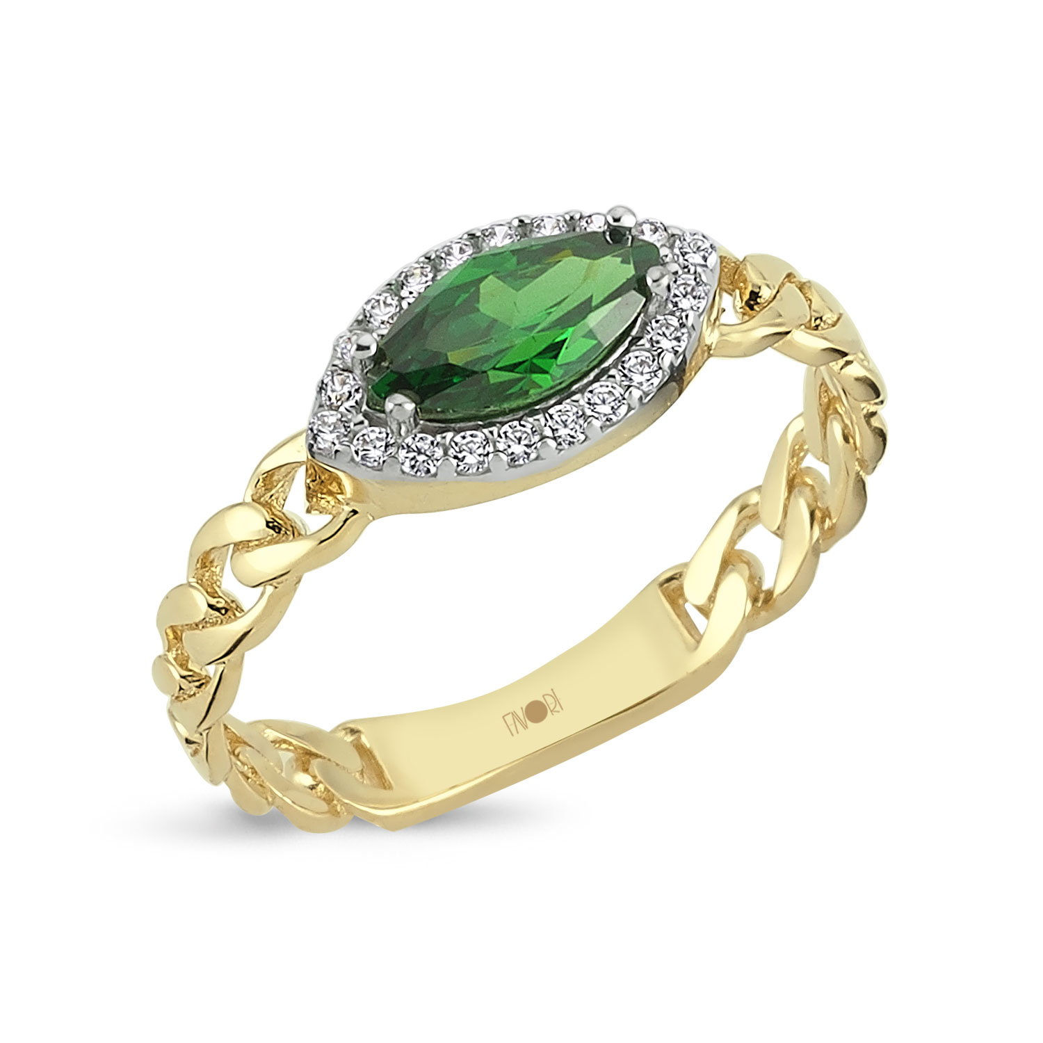 Yeşıl Taşlı Yüzük