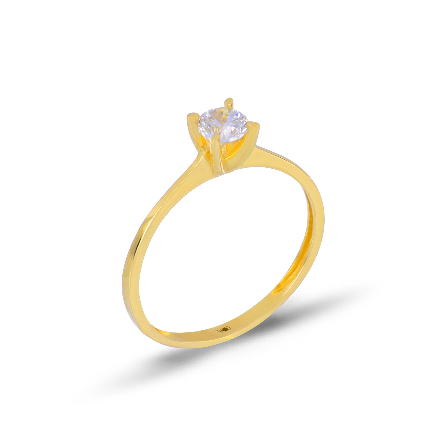 Altın Tektaş Yüzük