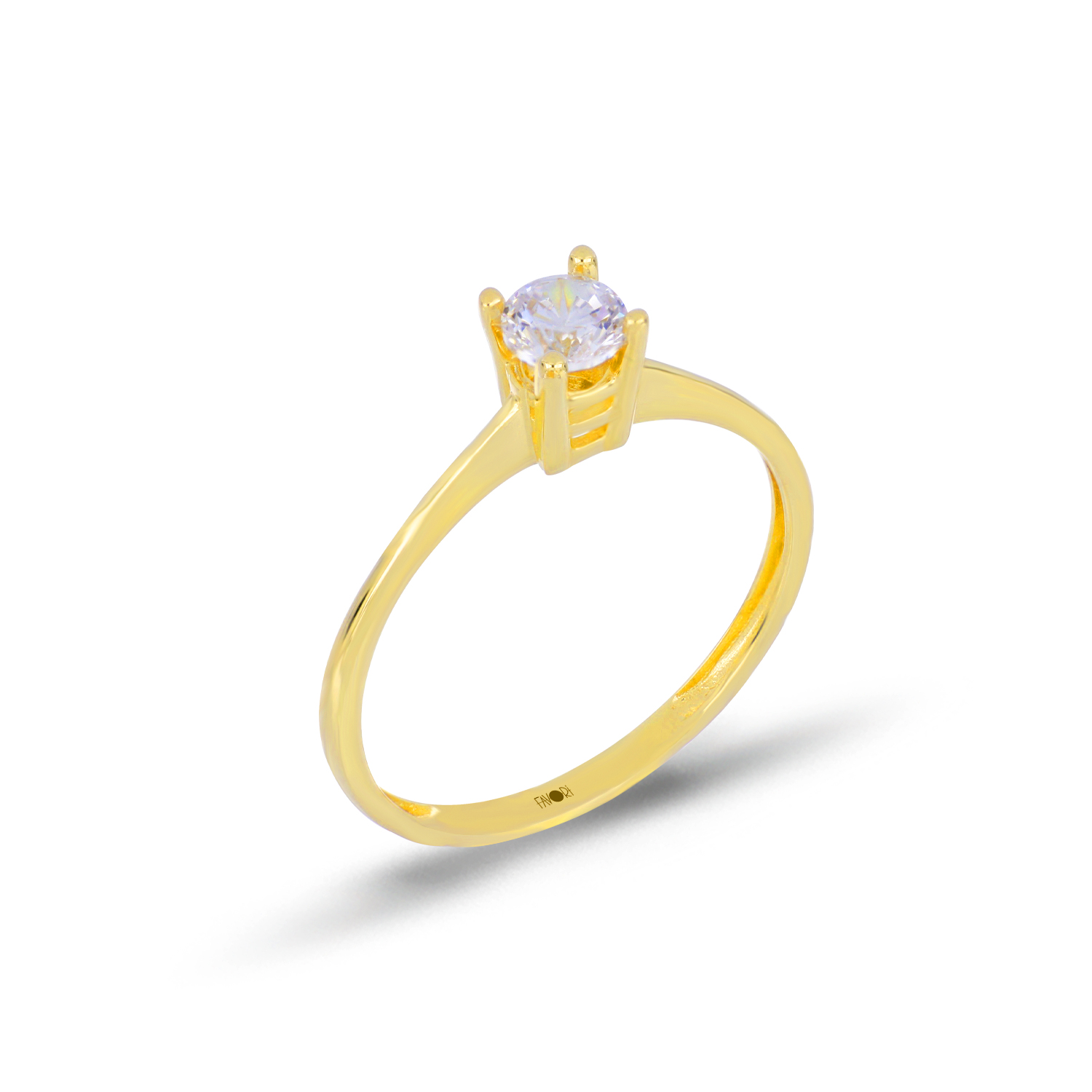 Altın Tektaş Yüzük