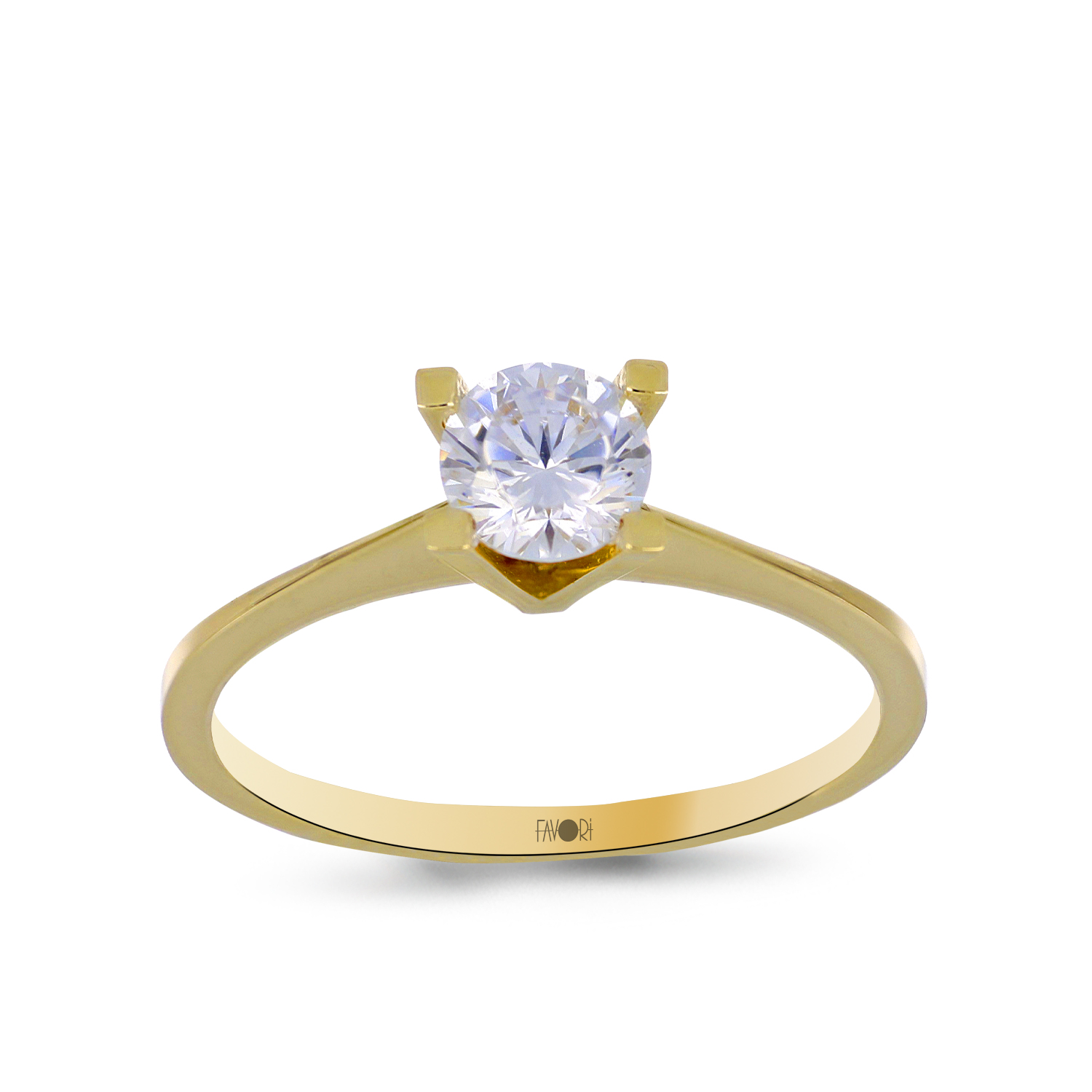 Altın Tektaş Yüzük