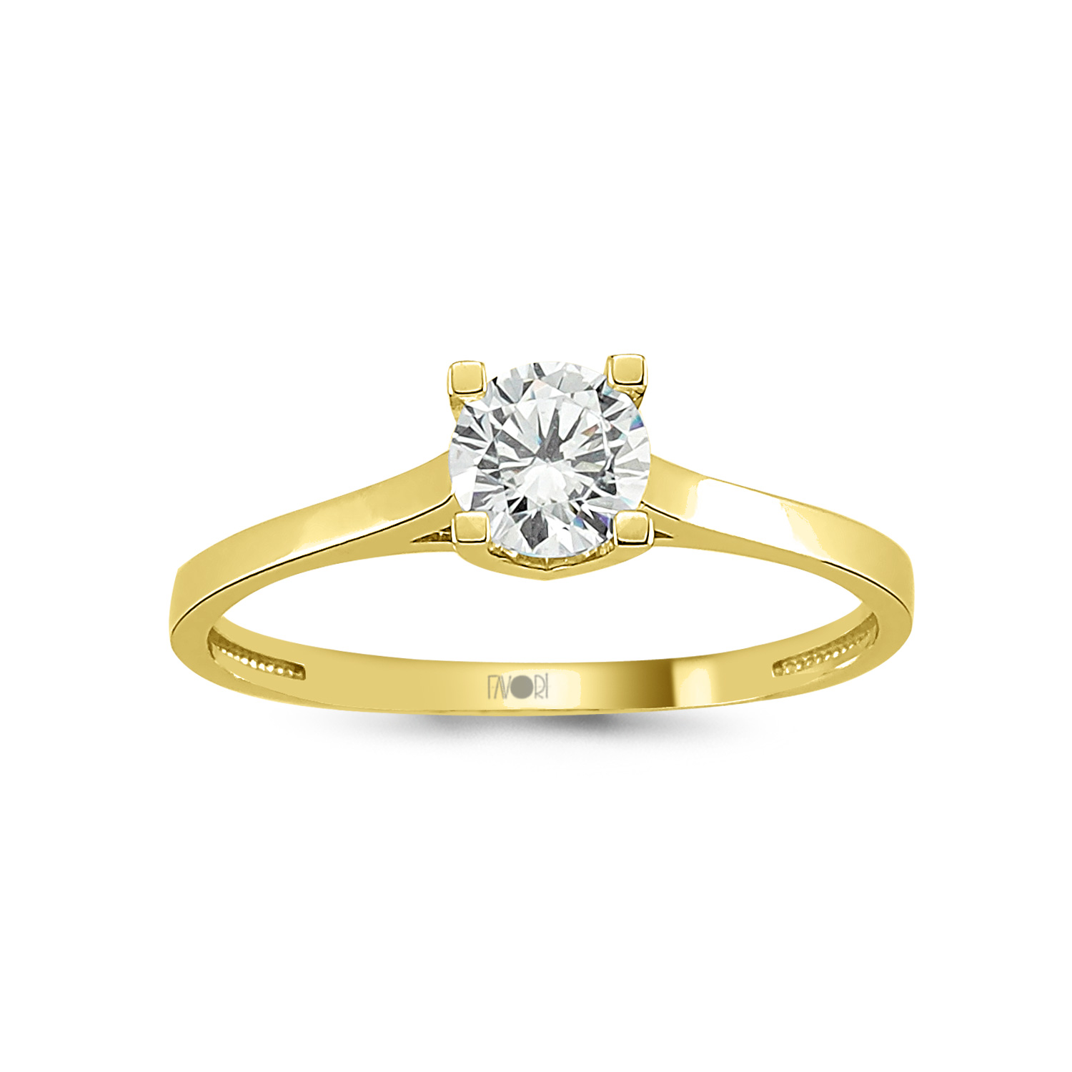 Altın Tektaş Yüzük