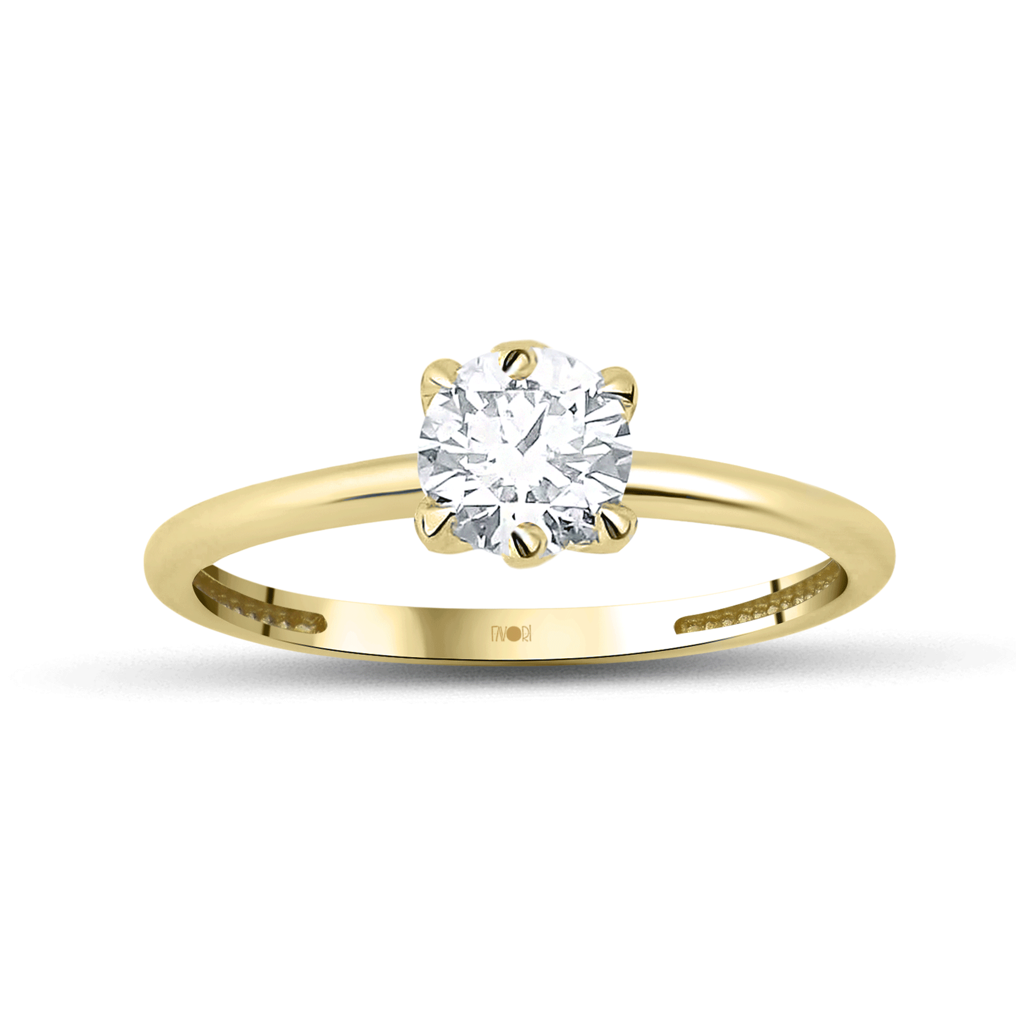 Altın Tektaş Yüzük