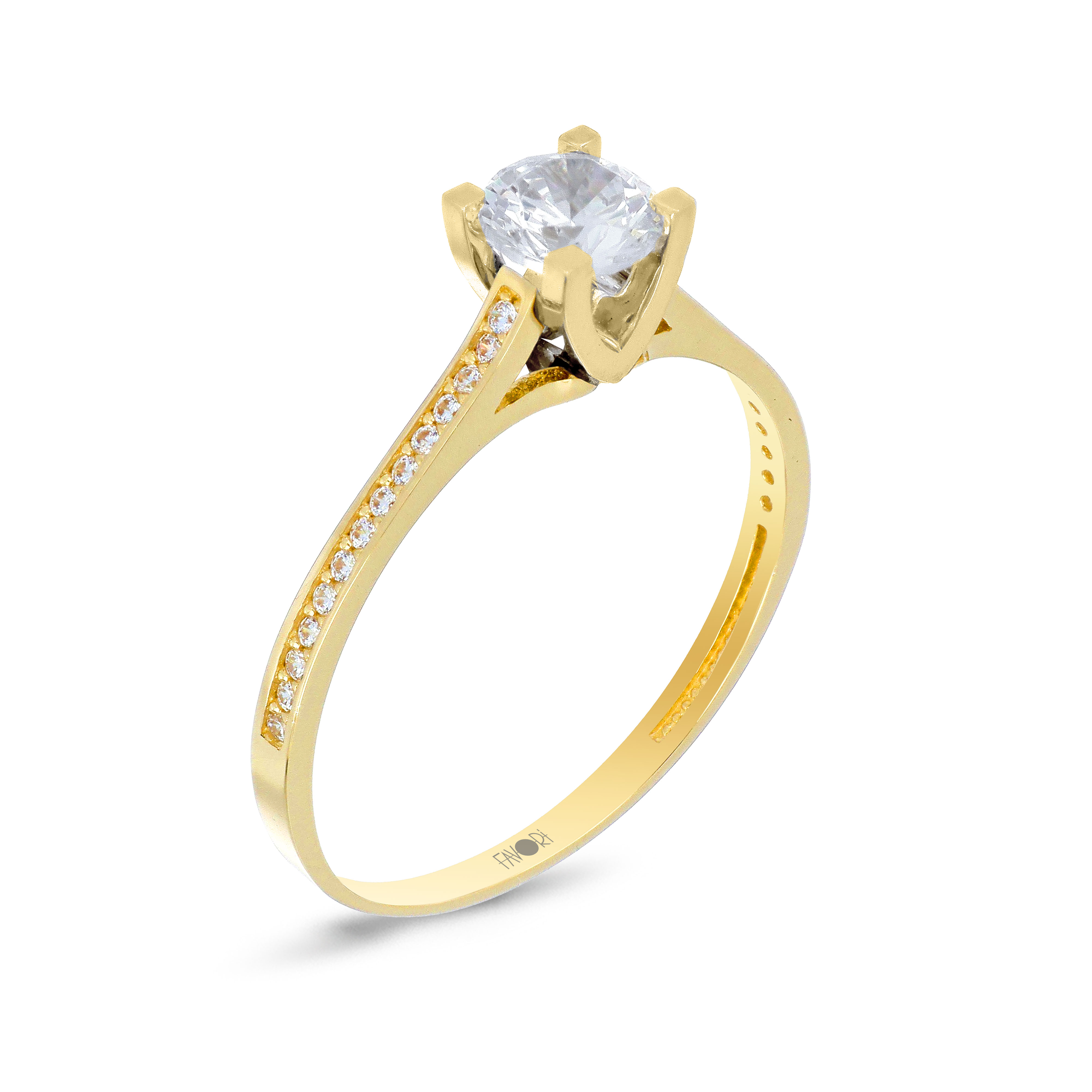 Altın Tektaş Yüzük