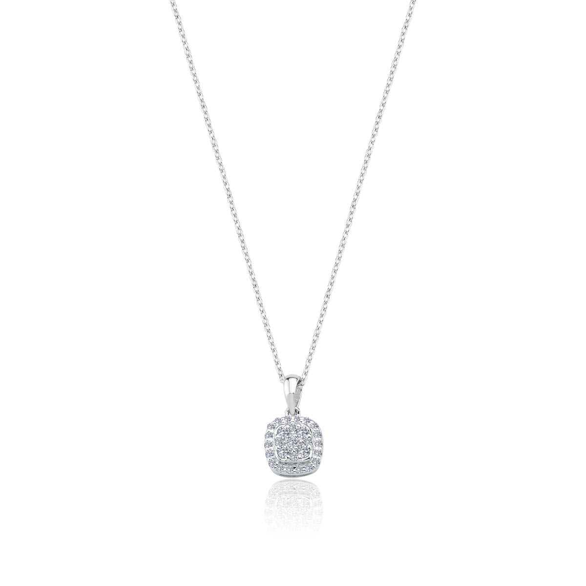 PILANTA TAŞLI FANTAZİ KOLYE 0.17 CT