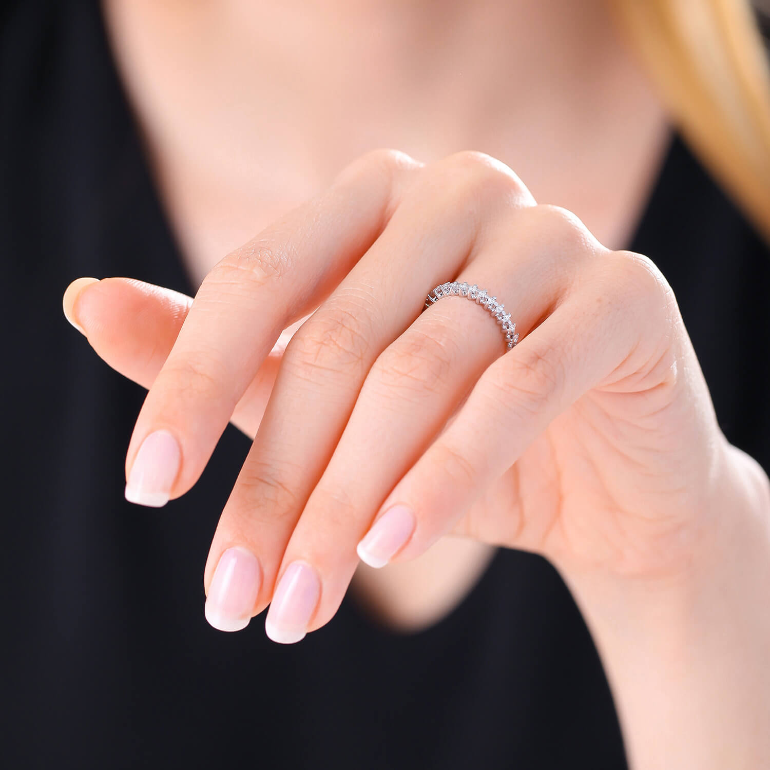 Pırlanta Yarımtur Yüzük