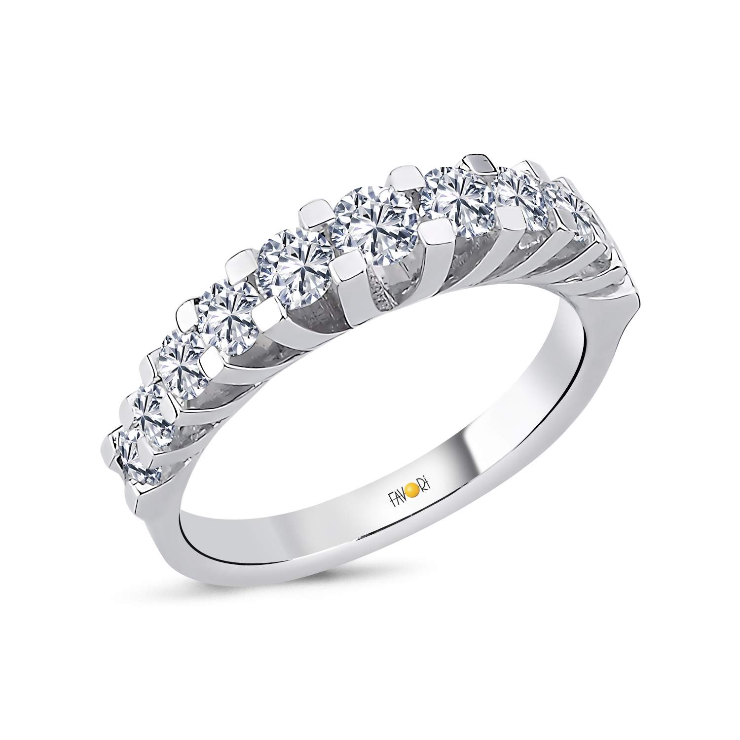 PIRLANTA YARIMTUR YÜZÜK 1.00 CT