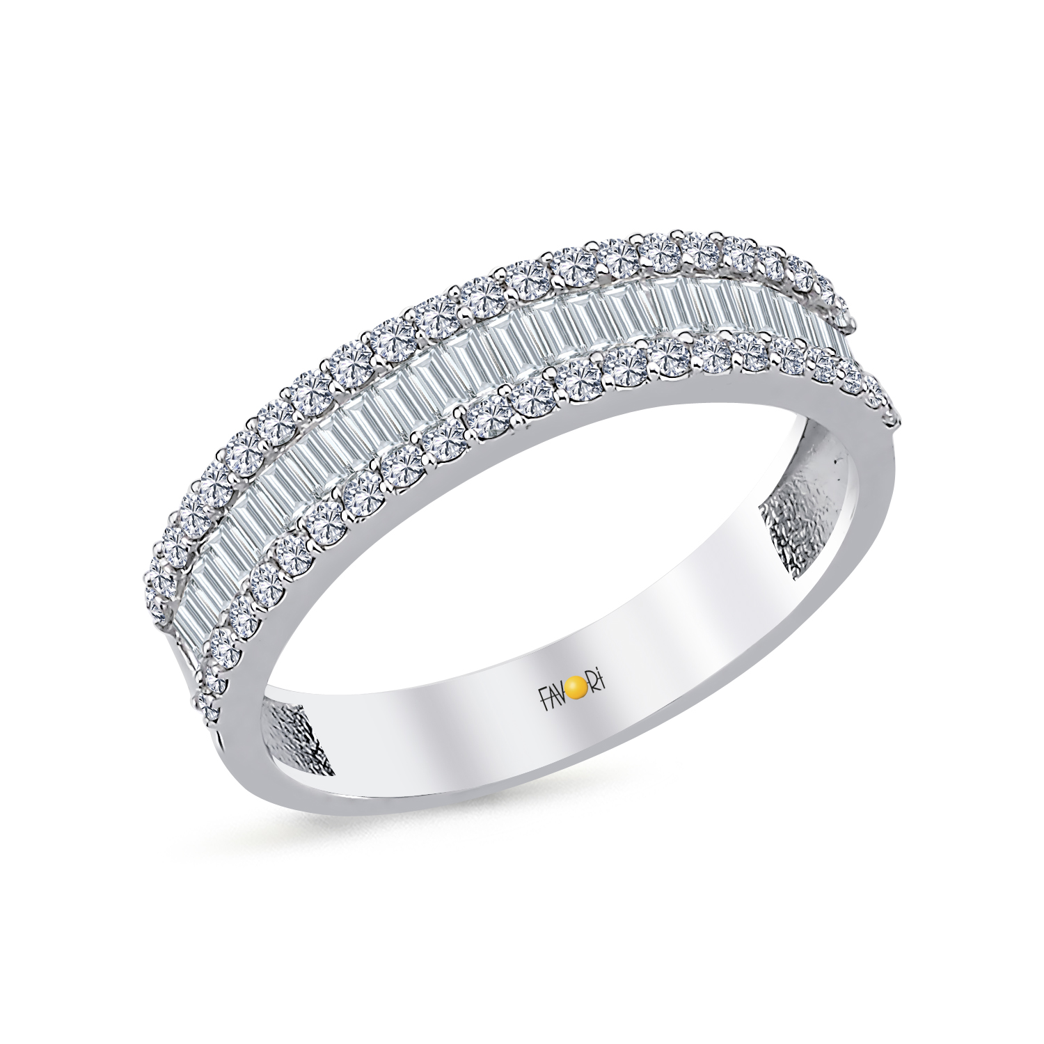 PIRLANTA BAGET YÜZÜK 0.76 CT