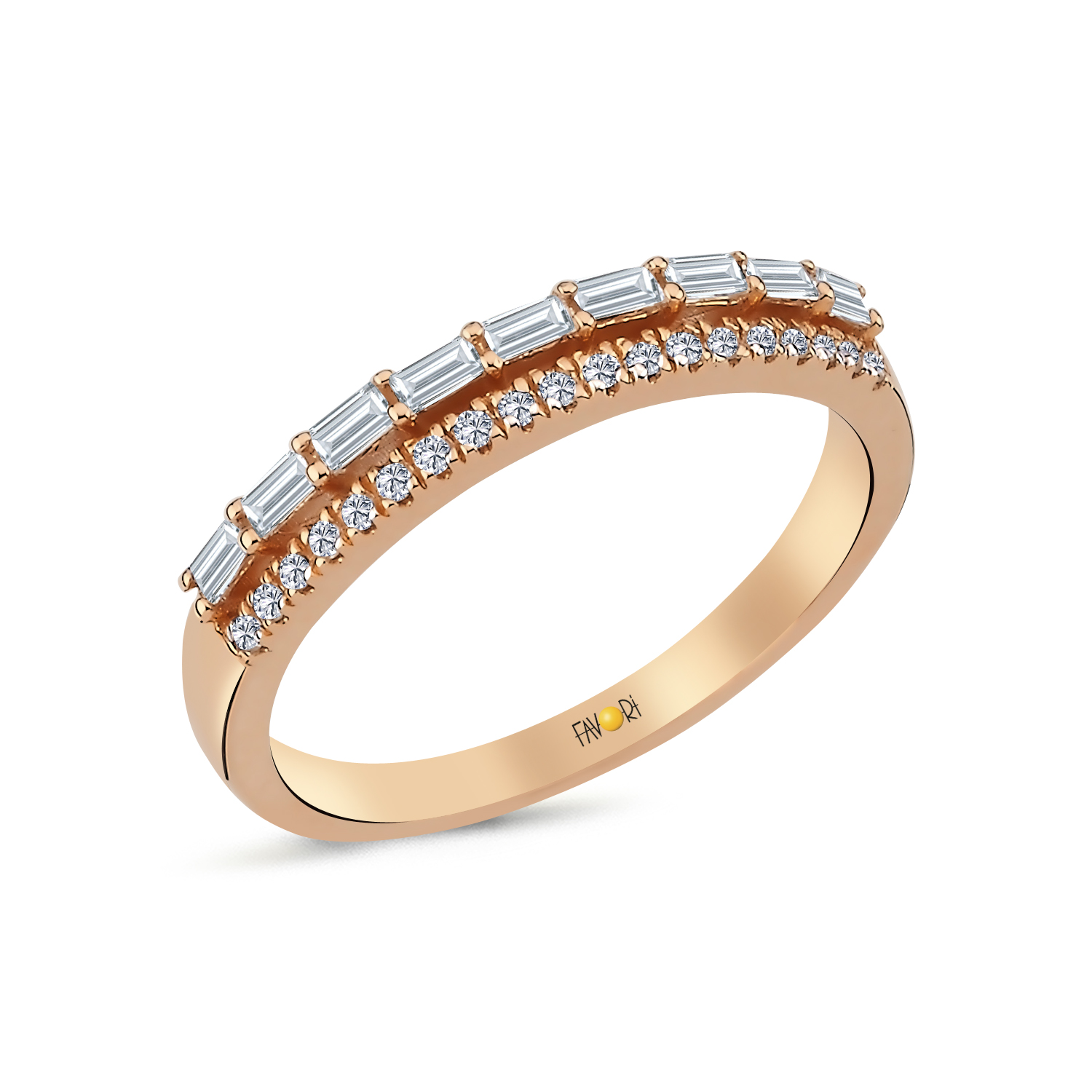 PIRLANTA FANTAZİ BAGET YÜZÜK 0.28 CT