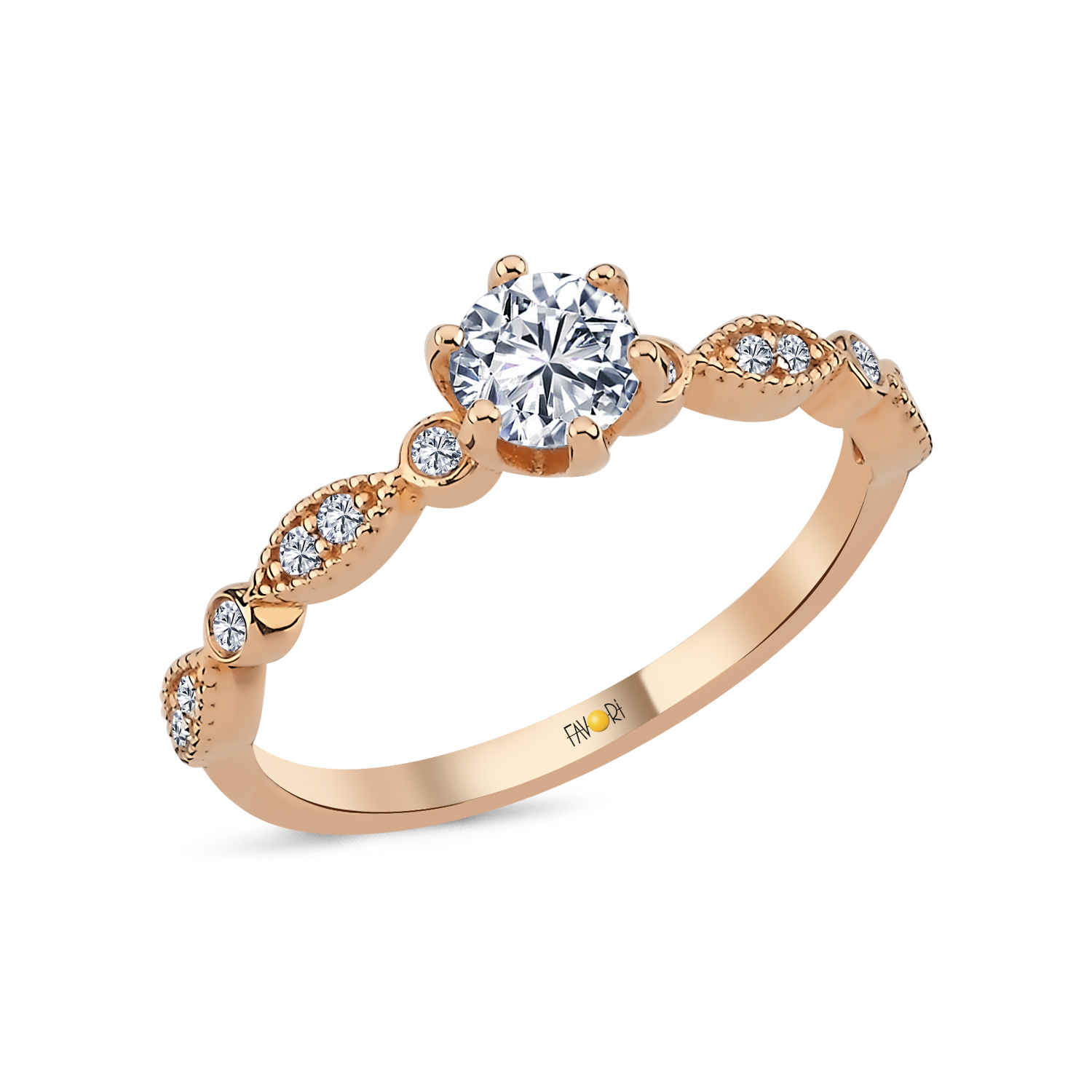 PIRLANTA FANTAZİ TEKTAŞ YÜZÜK 0.55 CT